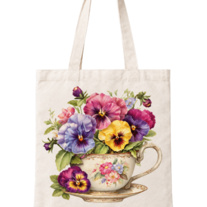Pansies Teacup