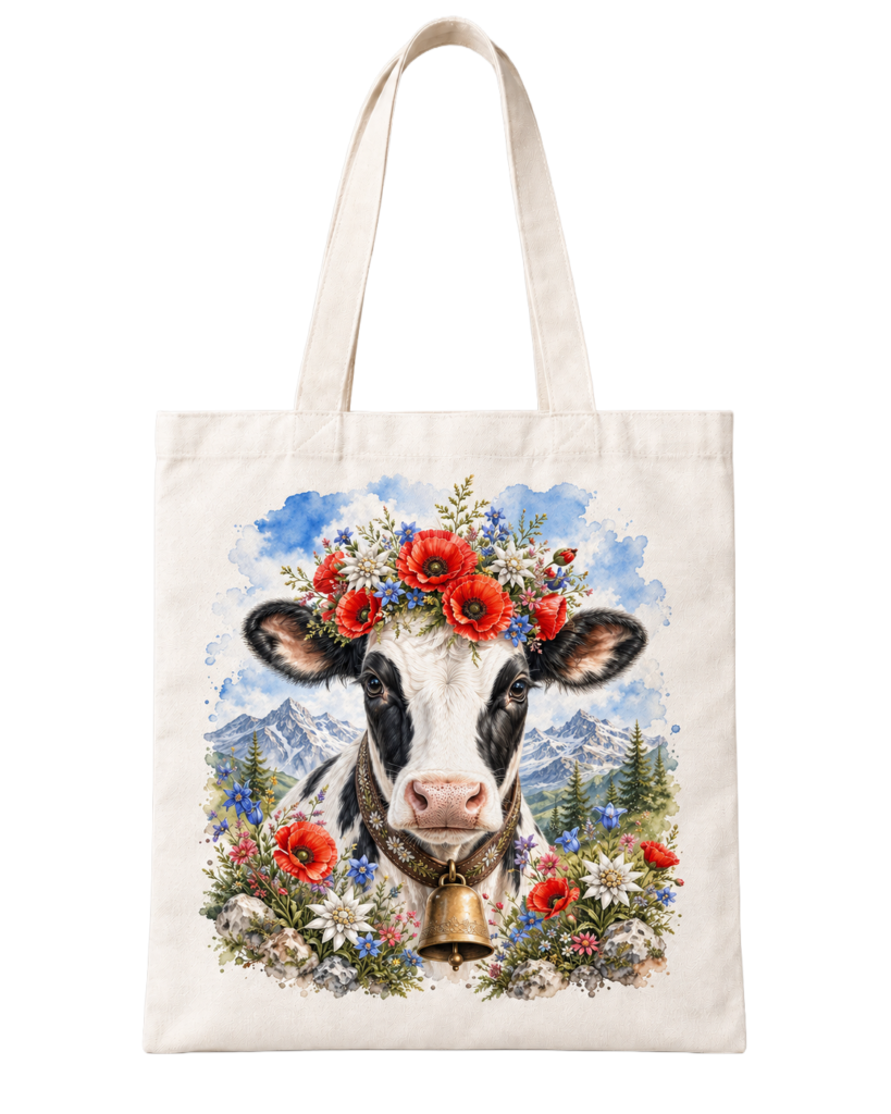 Alpine Cow Floral
