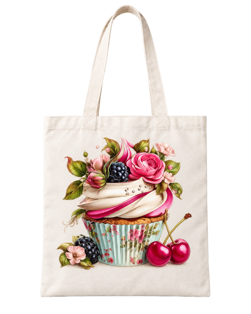 Berry Floral Cupcake